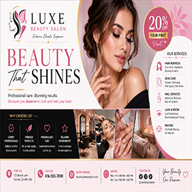 Beauty salon flyer
