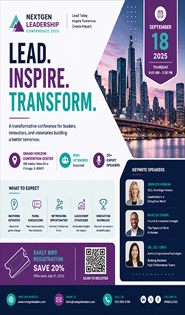 Flyer for conferences